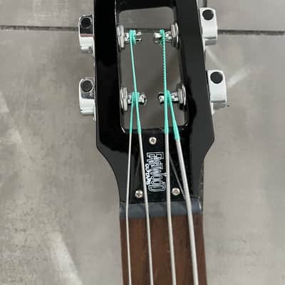 2022 Eastwood EUB-1 fretless Bass Left Handed Lefty sunburst *like new* image 5