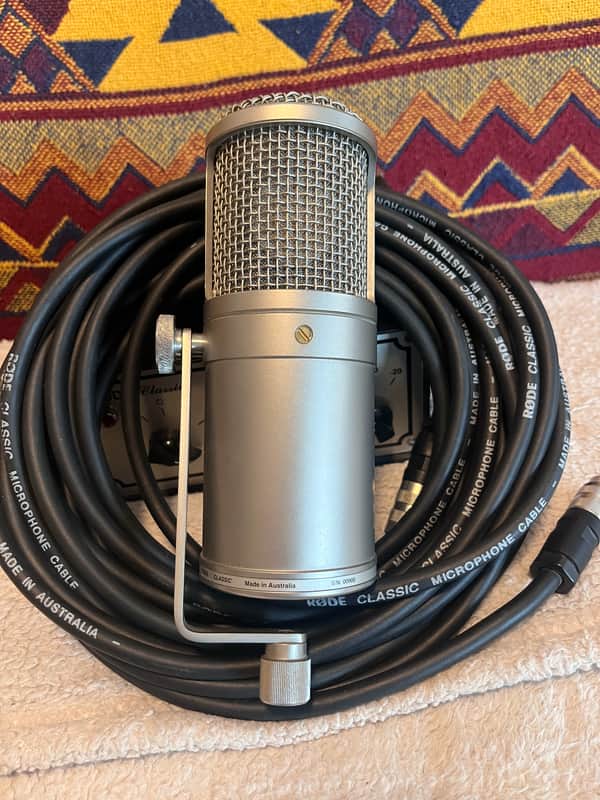 RODE Classic Large Diaphragm Multipattern Tube Condenser Microphone 1990s - Nickel image 1