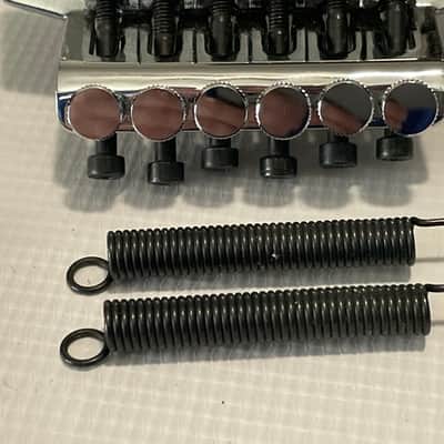 2000's Jackson Dinky Guitars JT-580 Chrome Licensed Floyd Rose Tremolo Guitar Bridge Upgraded Brass Block image 3