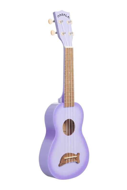 Makala Dolphin Bridge Soprano Ukulele, Purple Burst image 1