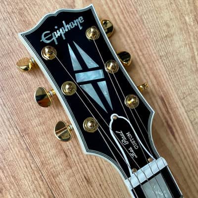 Epiphone "Inspired by Gibson Custom" '63 Les Paul SG Custom with Maestro Vibrola Classic White image 11