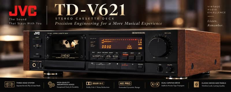 JVC TD-v621 Excellent working and cosmetic condition