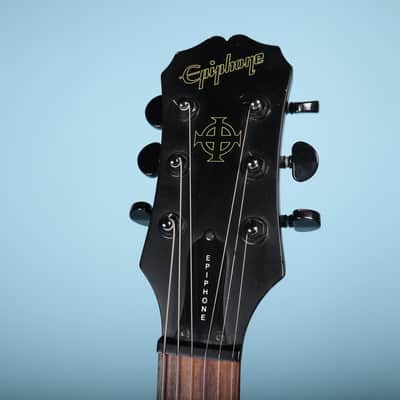 2004 Epiphone SG Goth Black Electric Guitar image 3