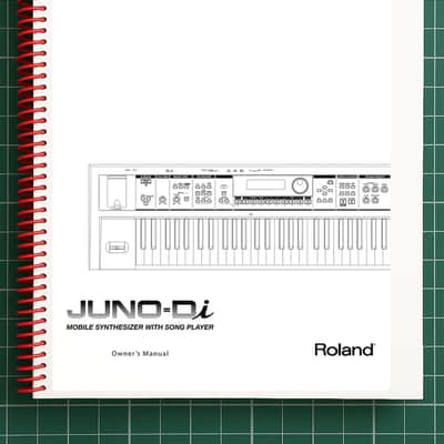 Roland Juno-Di — 4 in 1 Owners Manual User Instructions — 251 Pages — USA Made