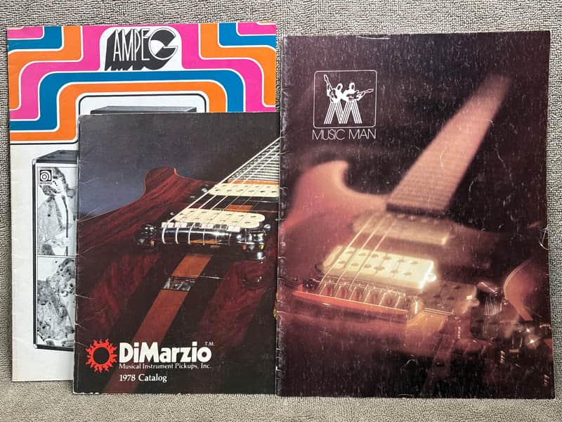 1972 Martin 1973 Ampeg 1976 Music Man & 1978 DiMarzio Catalogs (Lot Of 4) image 1