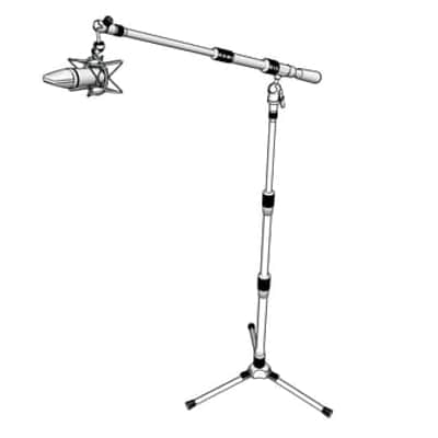 Triad-Orbit T3 Tall Tripod Orbital Boom Microphone Stand with Long-stem Adapter image 2