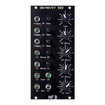 MFB Eurorack 522 Drum Set (Rare-Complete Set!) 2010 Black image 12