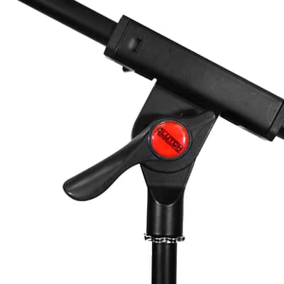 Pro Audio DJ Microphone Boom Stands w Pink XLR Cables, Clips & Bags 4 Pack image 13