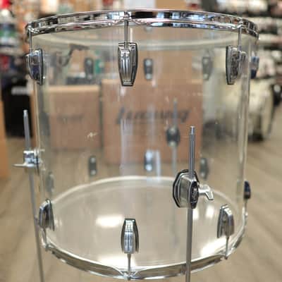 1970s Ludwig Vistalite 20" Floor Tom (Clear) image 6
