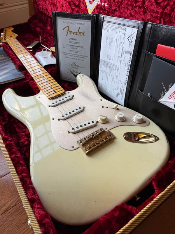 2021 Fender Custom Shop ‘55 Stratocaster Relic - Aged Desert Tan image 1