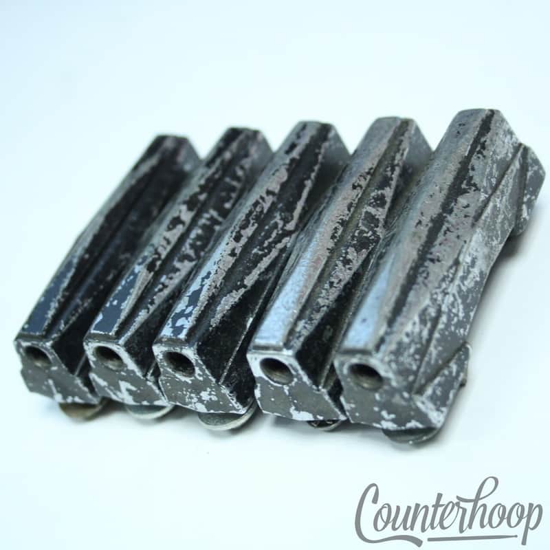*Gretsch 5x Bass/Floor/Tom Drum Broadkaster Rocket Lugs Vintage 40s Nickel USA* image 1