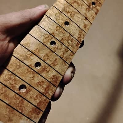 EXHIBITION GRADE BIRDSEYE MAPLE STRAT GUITAR NECK FITS FENDER & WARMOTH image 5