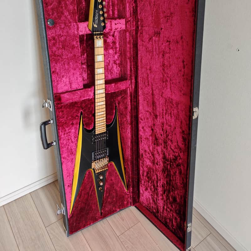 1990’s ESP EDWARDS IE-115 AION IZUMI MODEL Black Gold