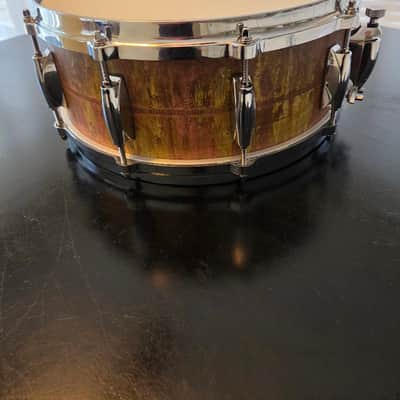 Gretsch GAS5514-KC Keith Carlock Signature 5.5x14" Brass Snare Drum 2021 - Vintage Patina image 4