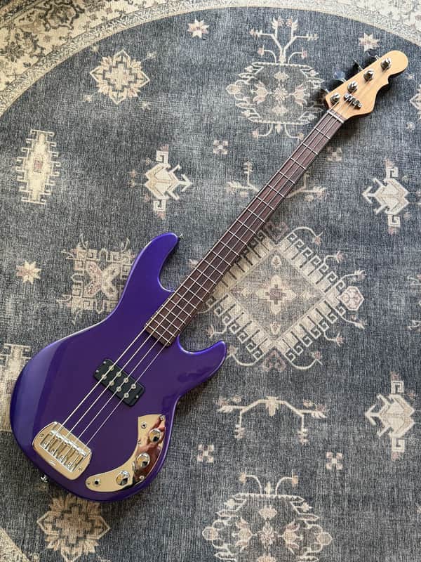 G&L CFL Research L-1000 with Drake Custom bass 33” conversion neck 2025 - Royal Purple Metallic image 1