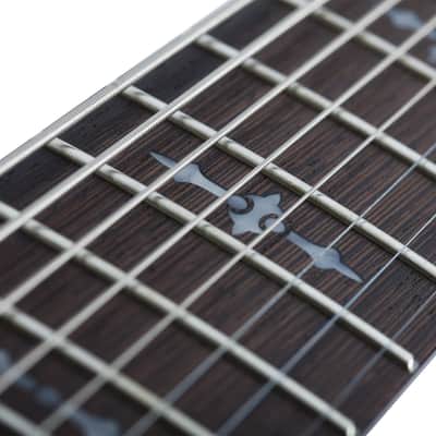 Schecter Demon-8 Electric Guitar. Aged Black Satin image 8