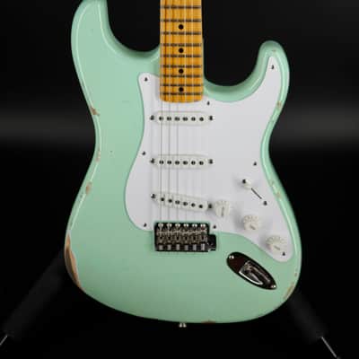 Fender Limited Edition Fat 1954 Stratocaster Relic - Faded Aged Surf Green image 2