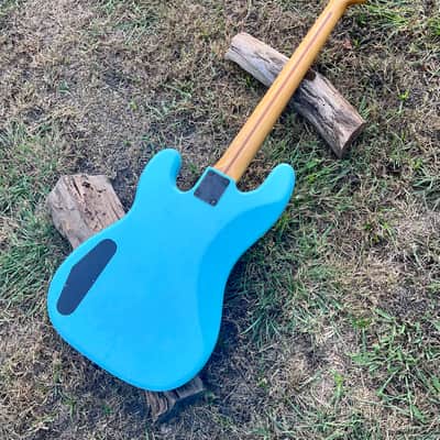 Vintage Chandler Precision Bass Guitar Parts P-Bass Plus 1980’s Project Daphne Blue image 17