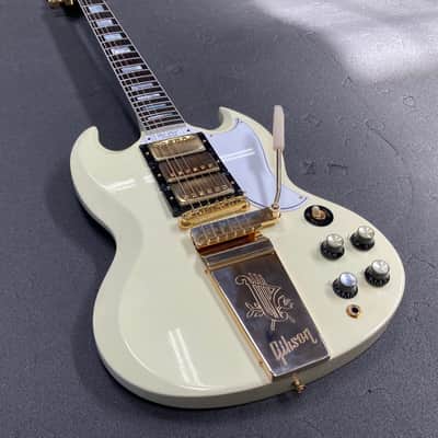 Gibson Custom Shop '63 Les Paul SG Custom Reissue With Maestro 2020 - Present - Classic White image 18
