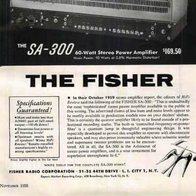 The Fisher SA-300-B Stereo Tube Power Amplifier image 3