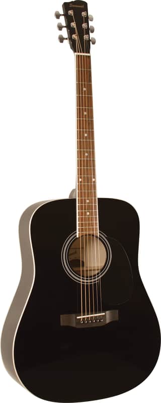 Savannah SGD-12-BK Dreadnought Acoustic Guitar Black Color Bild 1