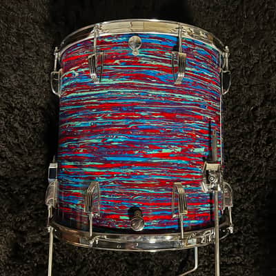 Ludwig 3ply Maple 13/16/20 1969 - Psychedelic Red image 7