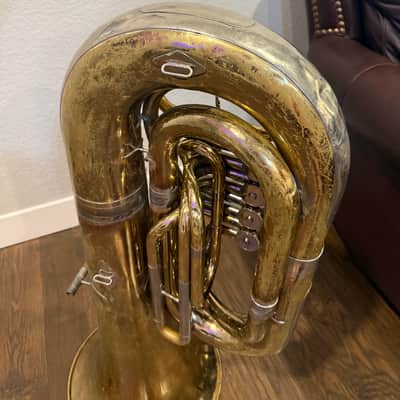 Yamaha YBB-641 Professional Bb Rotary Valve Tuba 2010s - Lacquered Brass image 9