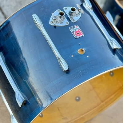 Vintage Premier 1960's 20" Bass Drum Blue for Drum Set Kick Kit image 6
