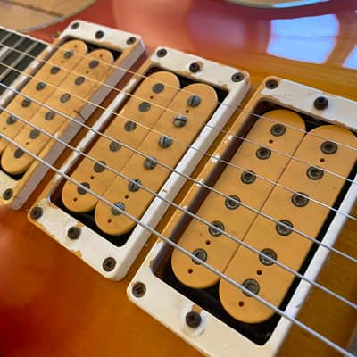 Burny Single Cutaway Custom RLC-75 AF 3 Pickup w/ Original Case 1990's Sunburst Ace Frehley image 12
