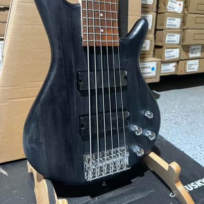 Ibanez Gio GSR206 6-string Electric Bass Guitar - Transparent Gray Flat image 2