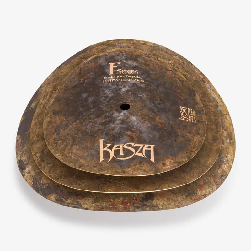 Kasza TRAPCLAP13 13/11/9 Trap Clap Three Cymbal Stack image 1