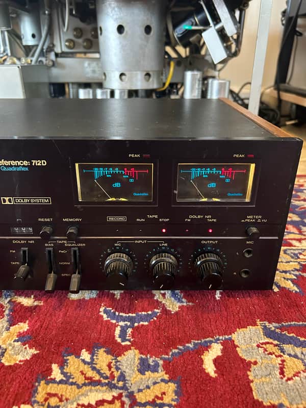 Quadraflex 712D カセットデッキ Quadraflex Reference 712D Stereo Cassette Deck Vintage - W/ Wood