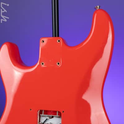 1996 Fender Stratocaster Vintage '62 American Strat Body Fiesta Red image 10