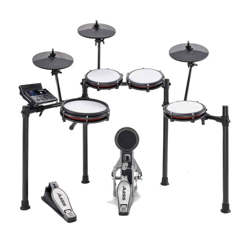 Alesis NITRO MAX KIT 8-Piece Mesh Electronic Drum Kit Set with Bluetooth - Open Box Mint image 1