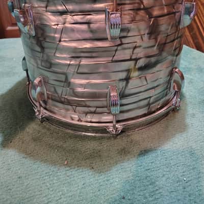 Ludwig 14"(Diameter)x10"(Depth) Tom 1970's - Sky Blue Pearl image 2