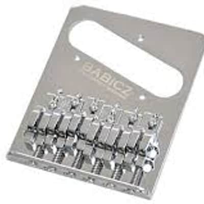 Babicz Full Contact Hardware ORIGINAL SERIES FCH6 TELE STYLE BRIDGE, 6 String, chrome image 9