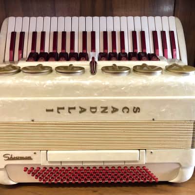 Scandalli Showman Accordion 120 Bass White Professional image 4