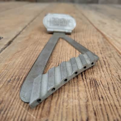 Gretsch 1940s 1950s Synchromatic Trapeze Tailpiece - Nickel image 4
