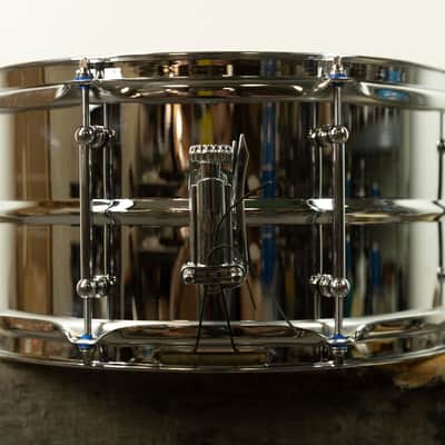 Standard Drum Co. 6.5x14 Regular Bead Chrome Over Brass Snare Drum image 3