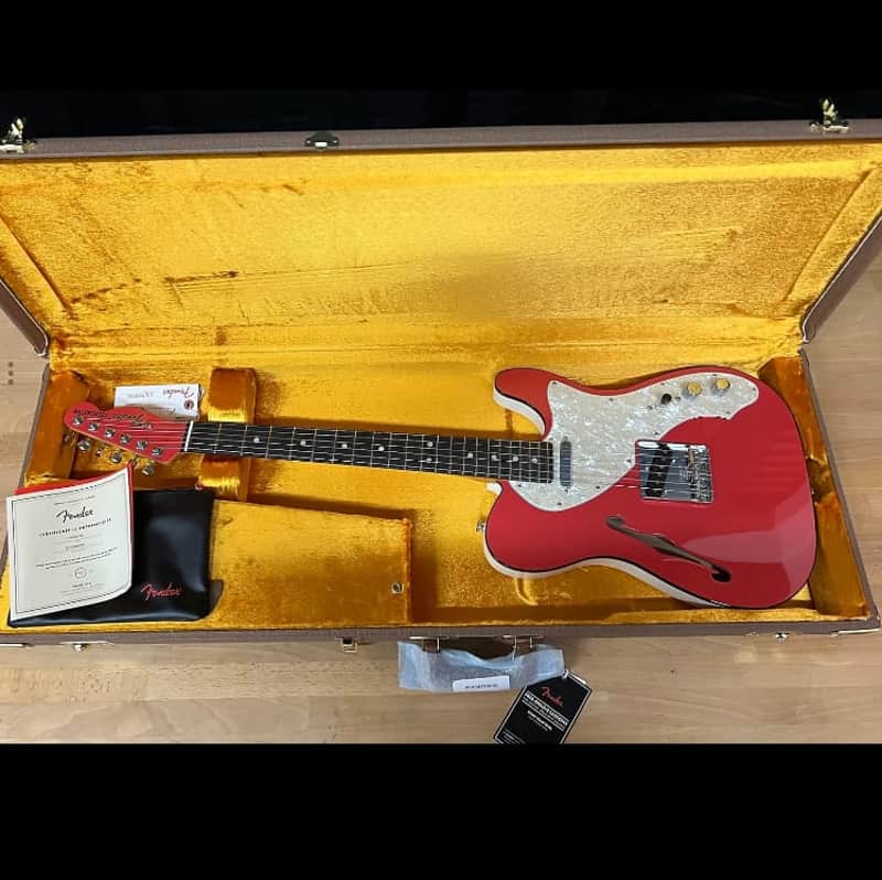 Fender Two-Tone Thinline Telecaster 2019 - 2020 - Fiesta Red image 1