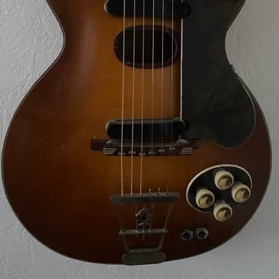 Hofner 58 Hofner Club 50 Modèle 127 Naturel Électro-Acoustique Archtop 1960-1965 image 2