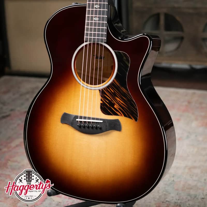 Taylor Builder's Edition 514ce Grand Auditorium Acoustic/Electric Guitar - Kona Burst Top with Hardshell Case image 1