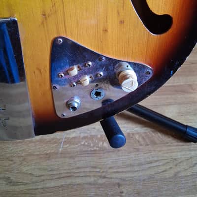 ~VINTAGE 1967 Kent Americana Sunburst Electric Hollowbody Guitar~ image 5