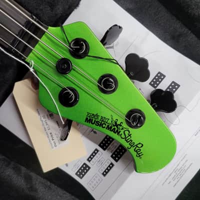 Ernie Ball Music Man StingRay Special 4 HH with Ebony Fretboard Kiwi Green image 5