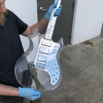 Electrical Guitar Company Jerry Garcia Acrylic Hybrid OBEL aluminum neck 2019 Polished image 1