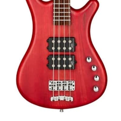 Warwick RockBass Corvette $$ | 4-String - Burgundy Red Transparent Satin image 4