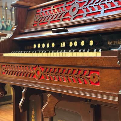 Bell Organ & Piano Co. Antique Pedal Pump Organ image 3