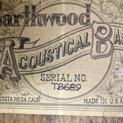 Vintage 1972 Ernie Ball Earthwood Acoustic Bass Guitar Natural Finish image 18