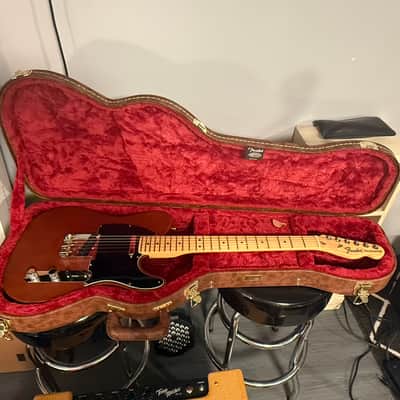 Fender Limited edition American performer timber telecaster  2023  - Timber sasafrass mocha image 3