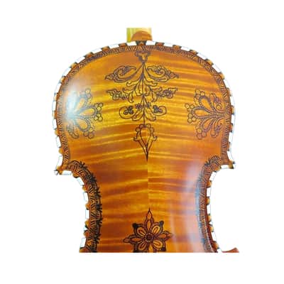 Hand made rare Norwegian fiddle 4*4 strings violin 4/4 ,hardanger fiddle image 6